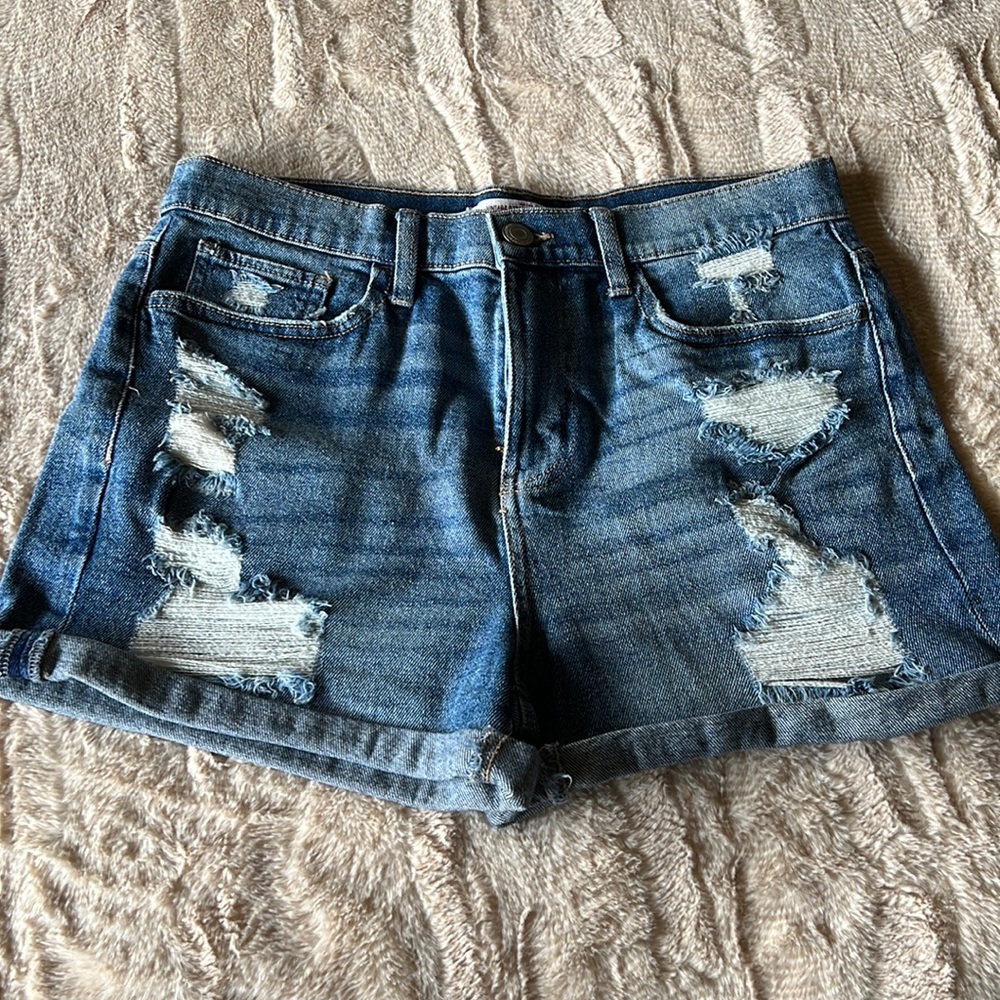 So Vintage Stretch High Rise Mom Shorts